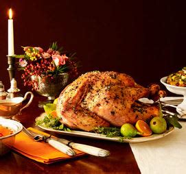 Champagne and roast turkey