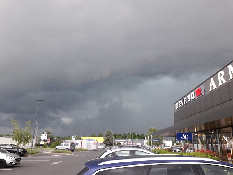 Grey storm clouds